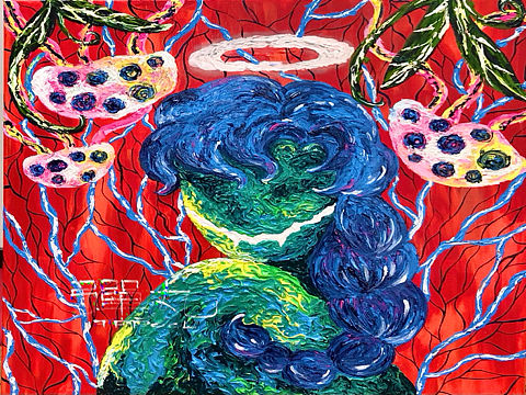 蝎蝎（肌理画（个人主页-ZNTA2NDQxMTY=） - 绘画 - 站酷设计师彈丸TPPOOL原创素材 - 站酷ZCOOL