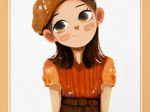 儿童插画人物 | 坚持画30个小可爱的3/30.