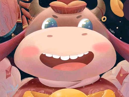 财源滚滚，牛年大吉！