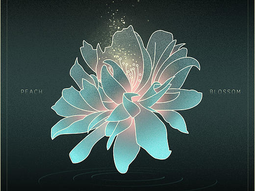 三月的桃花海报
