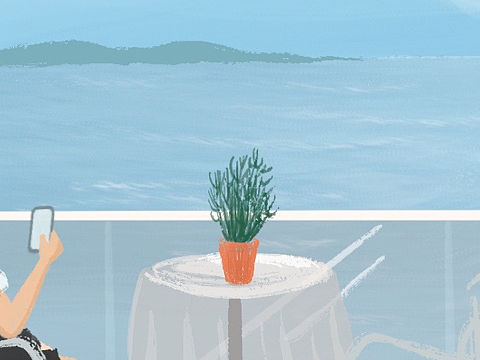 西岛的悠闲时光