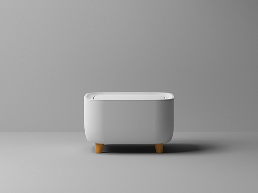 创意桌面垃圾桶渲染