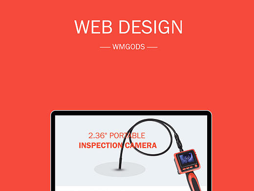 网页&平面设计 电子产品详情页面设计 web design 英文网页设计
