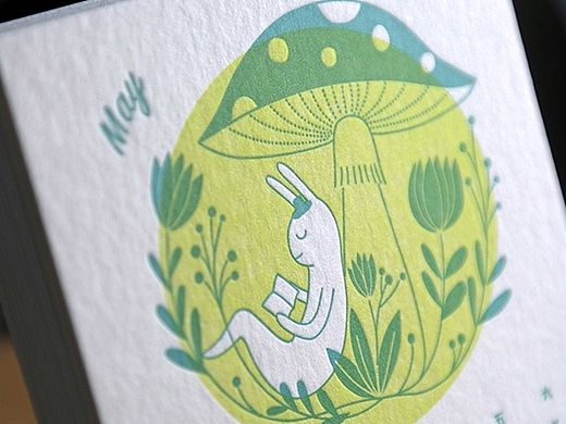 letterpress活版印刷 - 2016台历 -“梦境”