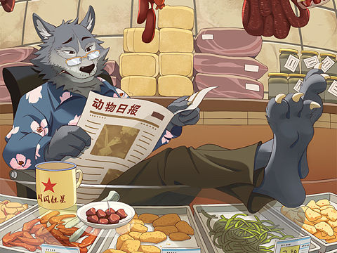 原创插画烟火气