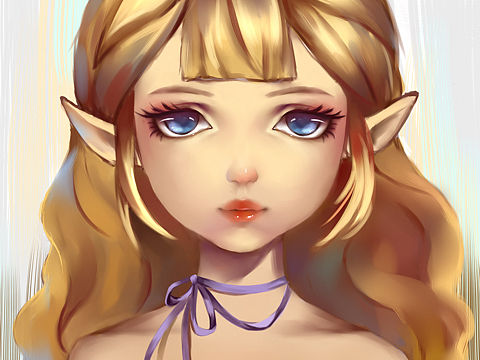 厚涂小姐姐 半臨摹半自high[z觀察][z偷笑]（個(gè)人主頁(yè)-ZMjQ1MTYxMjg=） - 創(chuàng)作習(xí)作 - 站酷設(shè)計(jì)師小野小野原創(chuàng)素材 - 站酷ZCOOL