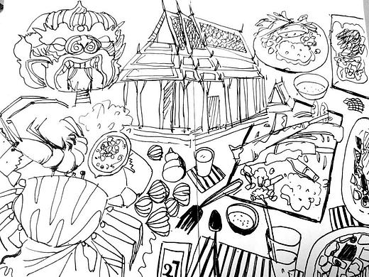 旅行速寫(xiě)（個(gè)人主頁(yè)-ZMjE4OTAwNjQ=） - 創(chuàng)作習(xí)作 - 站酷設(shè)計(jì)師亦十八L原創(chuàng)素材 - 站酷ZCOOL