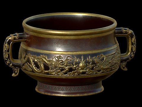 次世代-国风雕花盆（个人主页-ZNDgzMjY1NDQ=） - 场景 - 站酷设计师地狱少女木下原创素材 - 站酷ZCOOL