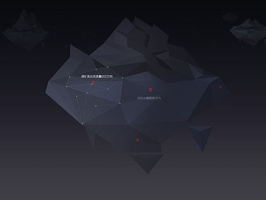 一个高端的矿产案例 简约酷炫风格 超高科技感