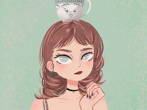 女孩（个人主页-ZNDc0ODk4OTI=） - 商业插画 - 站酷设计师奇奇怪怪懵三岁原创素材 - 站酷ZCOOL