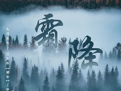 节气海报排版