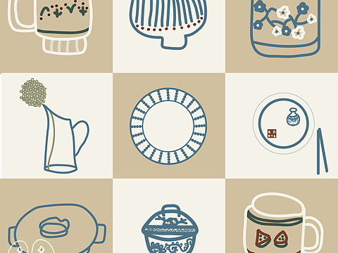 廚房里的鍋碗瓢盆（個(gè)人主頁(yè)-ZNTQ1NjIyMjA=） - 創(chuàng)作習(xí)作 - 站酷設(shè)計(jì)師二兩芫荽原創(chuàng)素材 - 站酷ZCOOL