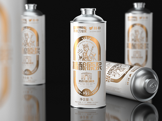精酿原酿啤酒丨包装设计丨火麒麟创意