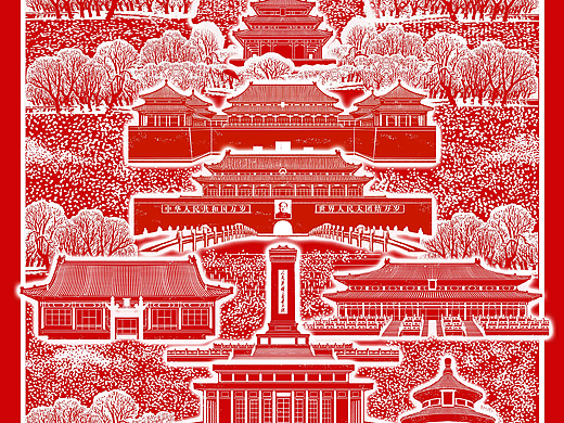 北京中轴线年画