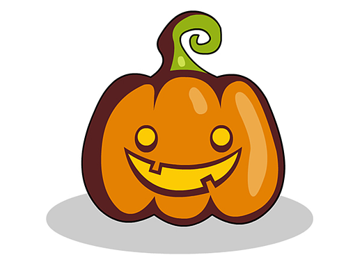 万圣节元素 - 可爱南瓜