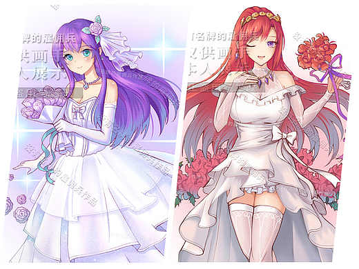 二次元婚纱立绘