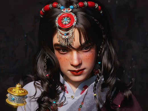 【学生作品】赵沁玉 --《藏族少女》