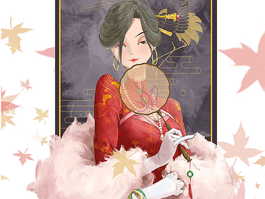 旗袍女（个人主页-ZNjI3Njk3NTI=） - 新锐潮流插画 - 站酷设计师盛诞老人原创素材 - 站酷ZCOOL