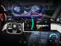 未来赛博风格车载界面设计