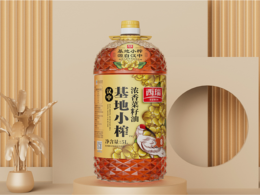 西瑞汉中基地小榨浓香菜籽油