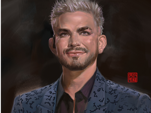 亚当歌手2024舞台-板绘肖像