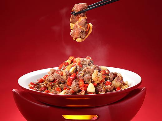 小炒黄牛肉—辣可可