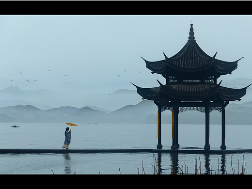 烟雨江南 水墨春