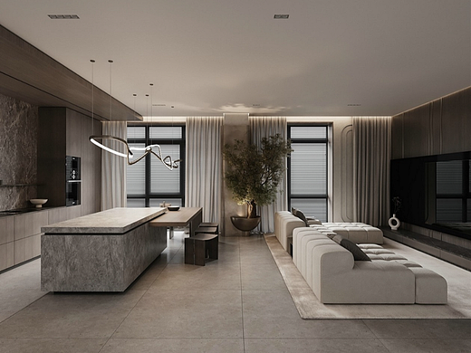 高级灰色系公寓