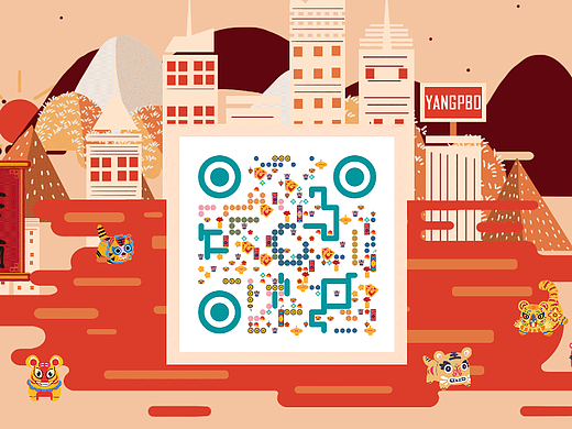 動(dòng)態(tài)二維碼設(shè)計(jì)（個(gè)人主頁(yè)-ZNjQ3NDAzMDA=） - 圖標(biāo) - 站酷設(shè)計(jì)師山川而行原創(chuàng)素材 - 站酷ZCOOL