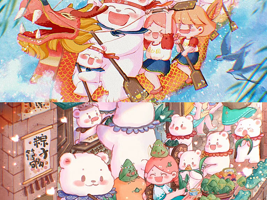 豆沙熊熊团快乐端午系列