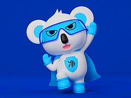净少侠IP形象设计/考拉卡通吉祥物设计