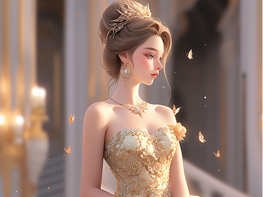 【AI探索】华丽的礼服系列（4）（个人主页-ZNjYyMjUyNDA=） - 休闲/流行服饰 - 站酷设计师爱喝水的虫子原创素材 - 站酷ZCOOL