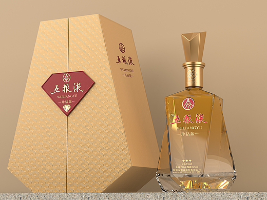 五糧液“珍鉆版”包裝設(shè)計(jì)（個(gè)人主頁(yè)-ZNjgzNzcxMDg=） - 包裝 - 站酷設(shè)計(jì)師淶刻DESIGN原創(chuàng)素材 - 站酷ZCOOL