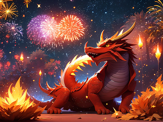 海艺AI 龙年画 #2024元旦（个人主页-ZNjc0NjMzNTY=） - 艺术插画 - 站酷设计师ZJVN原创素材 - 站酷ZCOOL