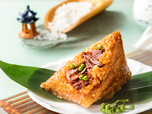 粽子鲜肉礼盒中国风传统美食拍摄