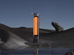 三维电商产品动态案例 |落地取暖器