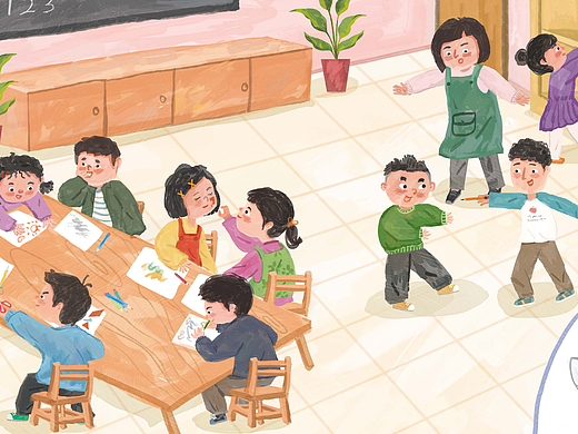 幼儿园安全小书/儿童绘本插画