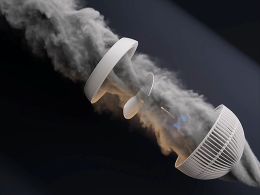 循环扇 烟雾 动画效果