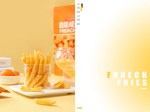 咸蛋黄 / 气泡白桃 / 气泡青柠 / 气泡芒果薯条拍摄