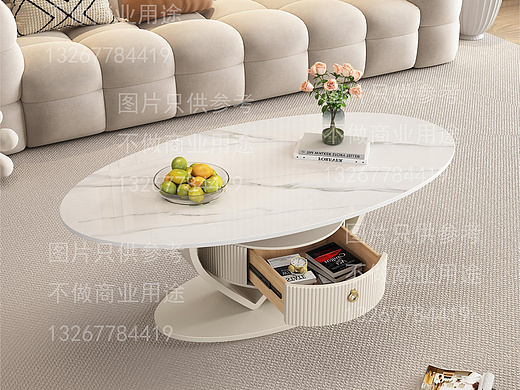 3dmax家装奶油风茶几建模渲染作品效果图（家具家居）