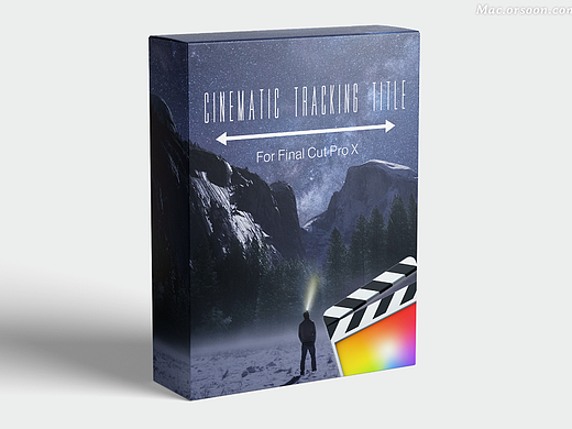 fcpx插件-Cinematic Tracking Titl电影字幕标题动画
