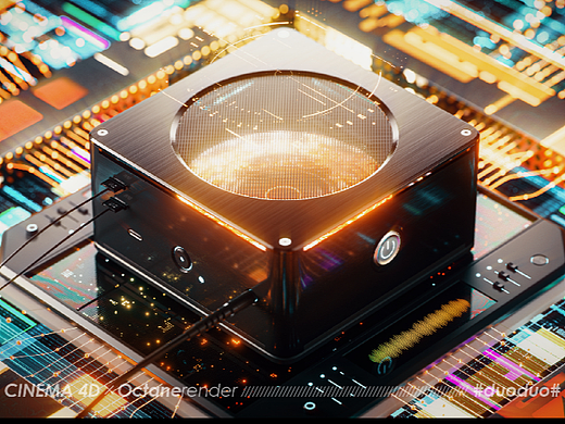 C4D+AE风格图渲染