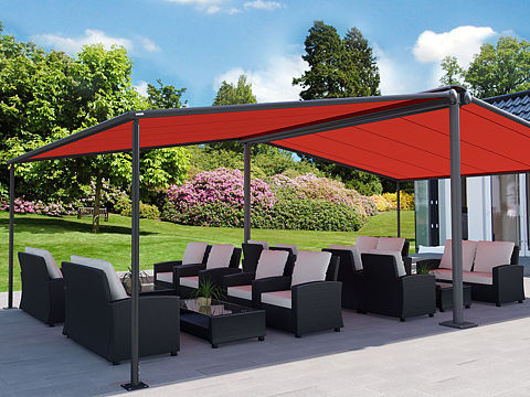 别墅庭院pergola遮阳、休闲空间设计