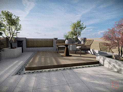 长沙—北辰中央公园现代庭院设计