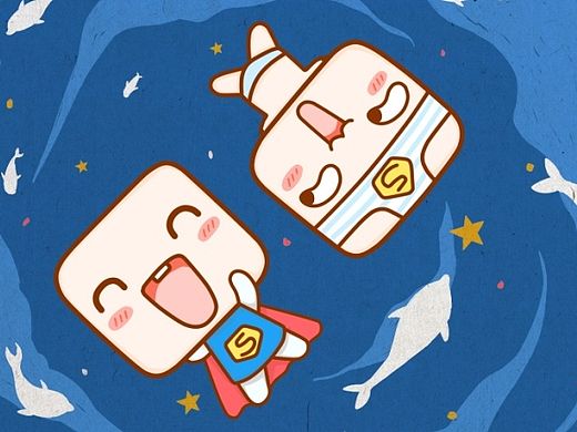 表表实习生定制U盘插画设计