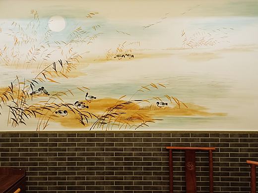 饭店中式绘画