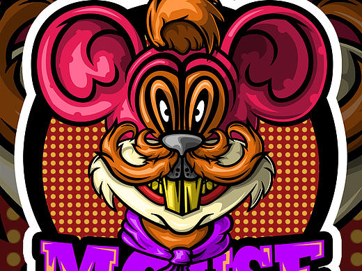 小醜原创十二生肖涂鸦插画—凶狠奸诈鼠（敏捷如鼠）