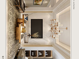 简欧顶层别墅复式楼