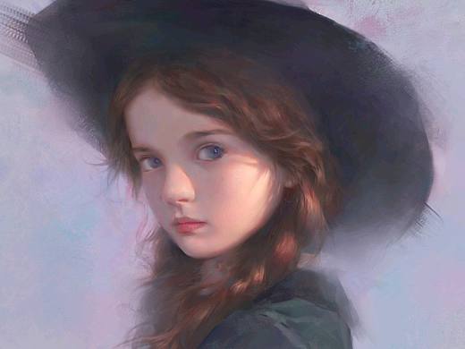 小女孩（个人主页-ZNDg5MjY1NDg=） - 艺术插画 - 站酷设计师JIANG青苏尘原创素材 - 站酷ZCOOL