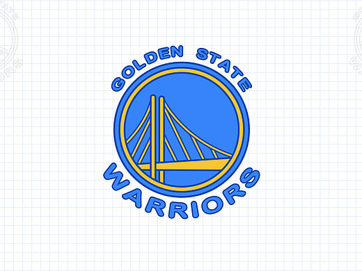 NBA勇士队创意图标